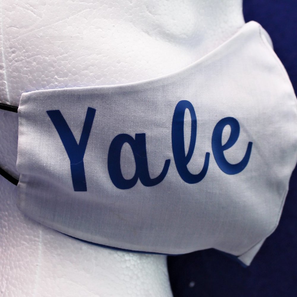 YALE UNIVERSITY FACE MASK IVY LEAGUE COTTON BLUE